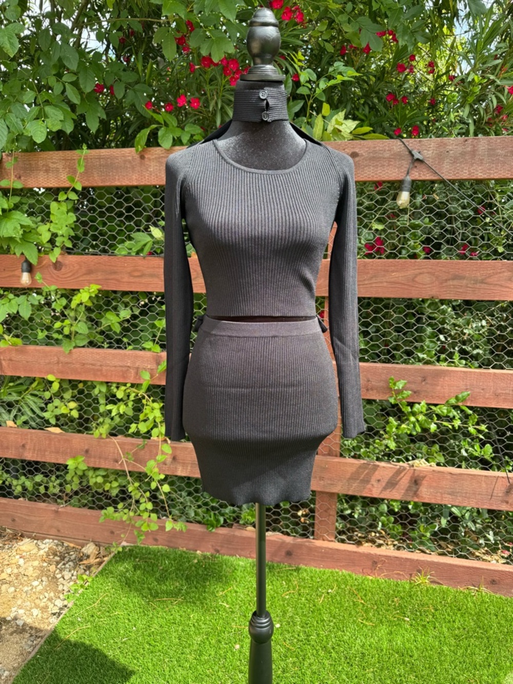 Atoir Black Ribbed The Essence Dress